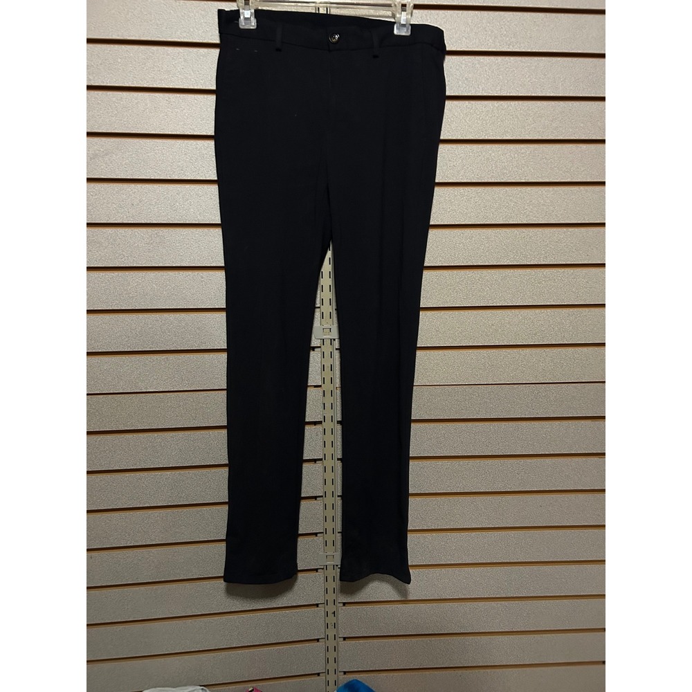 Murano Alex Fit Mens 30x32 Black Dress Pants Modern Comfort Stretch Slacks